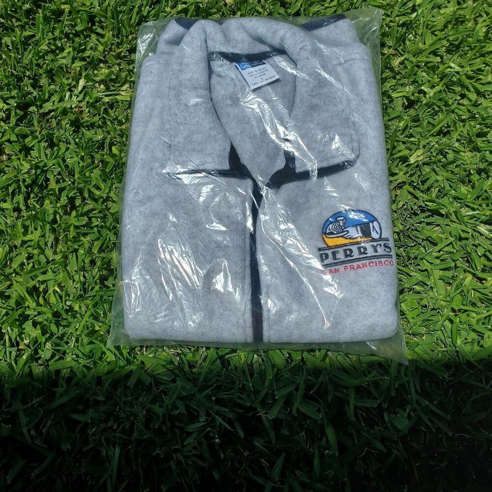 Port And Company Perry's San Francisco Embroidered Print Jacket Size Large